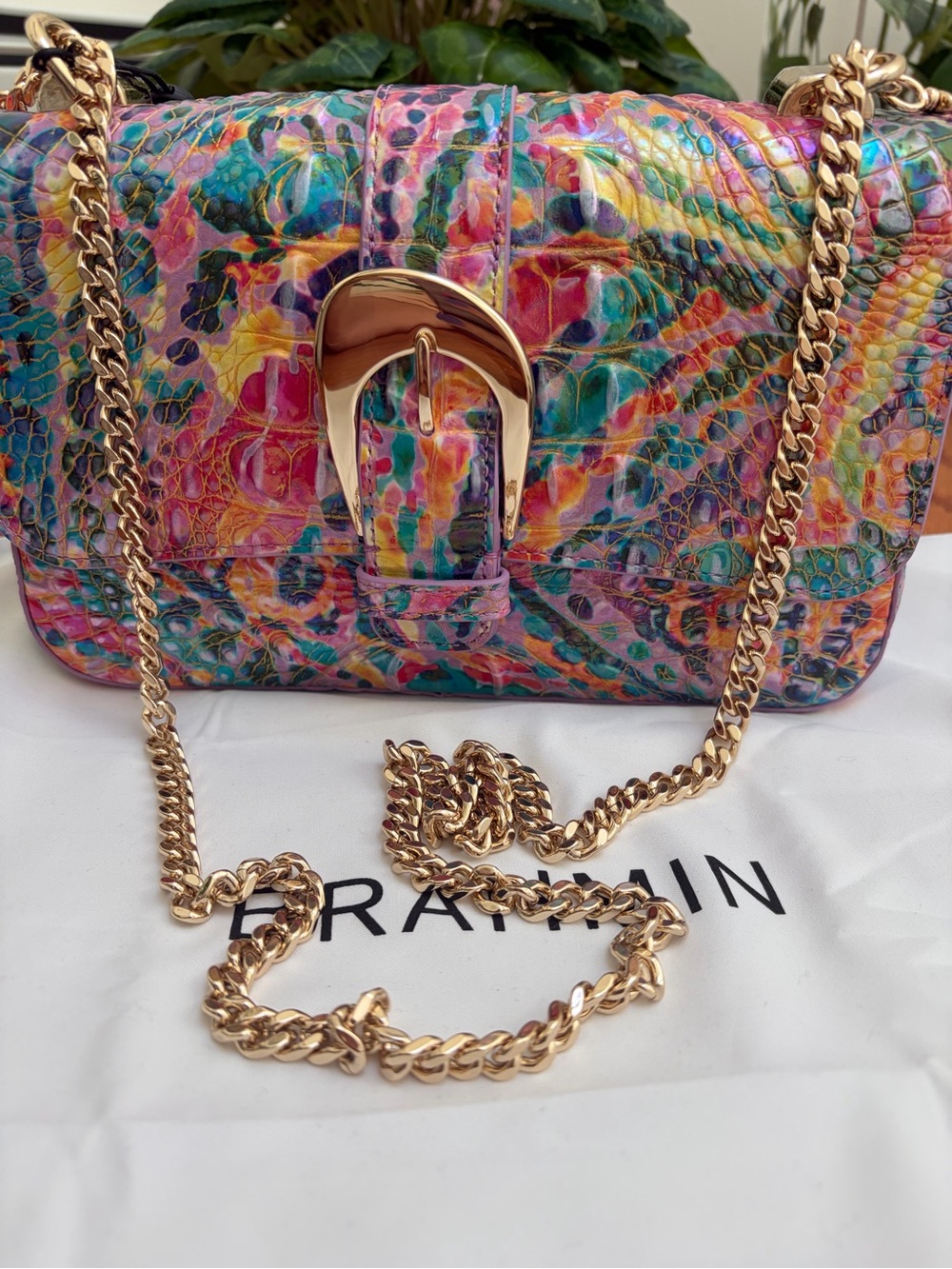NWT Brahmin Rainbow Reef Melbourne Crossbody Shoulder Bag